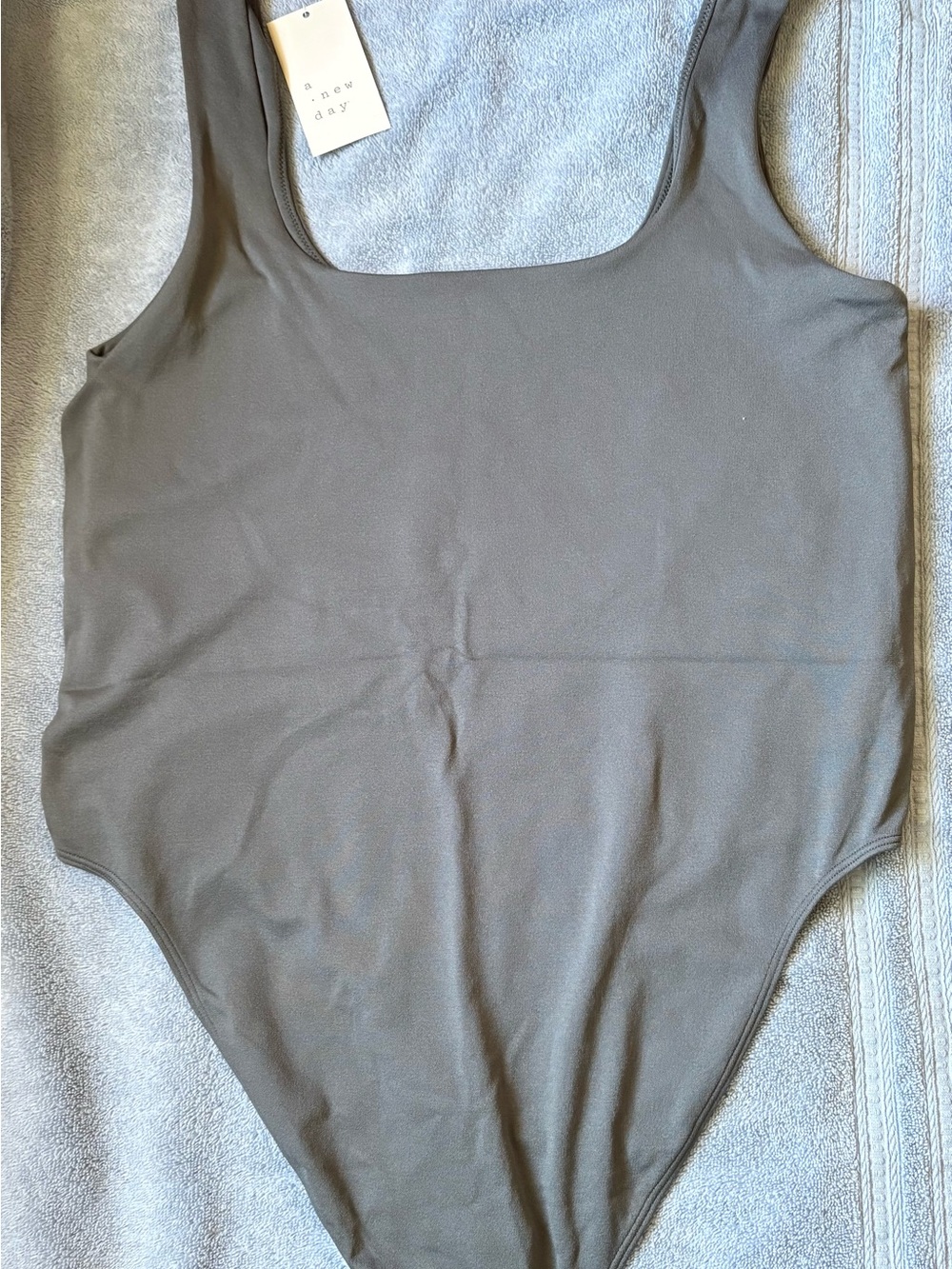 A New Day Girls' Gray bodysuit